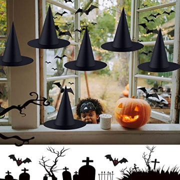 Halloween Witch Hats - Complete Decoration Set for Parties
