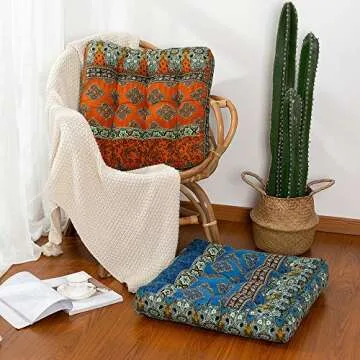 HIGOGOGO Bohemian Floor Cushion for Meditation & Relaxation