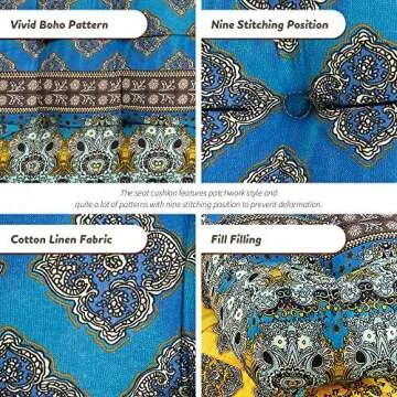 HIGOGOGO Bohemian Floor Cushion for Meditation & Relaxation