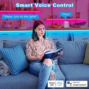 Tatazone 840leds/m Smart RGB COB Led Strip Lights, 16.4ft WiFi COB Light Strip Compatible with Alexa and Google, Color Changing Music Sync, Indoor COB Strip Lights with Remote for TV, Party, Kitchen