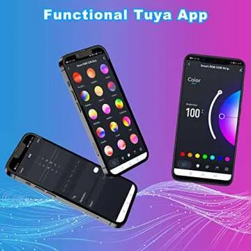 Tatazone 840leds/m Smart RGB COB Led Strip Lights, 16.4ft WiFi COB Light Strip Compatible with Alexa and Google, Color Changing Music Sync, Indoor COB Strip Lights with Remote for TV, Party, Kitchen