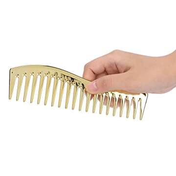 Comb Set, Fine and Wide Tooth Hair Cutting Comb for Hairdressing Salon,professional Shaping & Wet Pi...