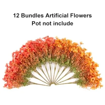 12 Bundles of Artificial Eucalyptus Leaves for Decoration