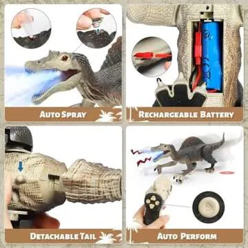 Remote Control Spinosaurus for Kids 3-7 Years