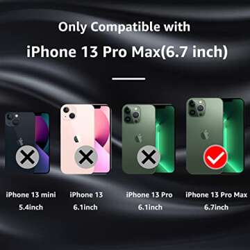 MCFANCE Silicone Magnetic for iPhone 13 Pro Max Case, Compatible with MagSafe, Full Camera Protection Soft Anti-Scratch Microfiber Lining for iPhone 13 Pro Max 6.7 inch 2021, Snowwhite