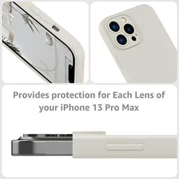 MCFANCE Silicone Magnetic for iPhone 13 Pro Max Case, Compatible with MagSafe, Full Camera Protection Soft Anti-Scratch Microfiber Lining for iPhone 13 Pro Max 6.7 inch 2021, Snowwhite