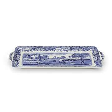 Spode Blue Italian Sandwich Tray | Elegant Serving Platter for Tea Sandwiches