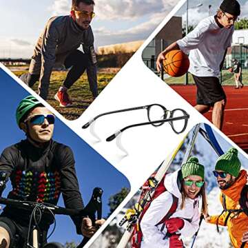 SMARTTOP Eyeglass Ear Grips -20 Pairs eye glasses ear grippers Anti-slip Holder, Silicone Ear Hook, glasses ear grip Sleeve Retainer for Sports Glasses, Sunglasses Reading Glasses