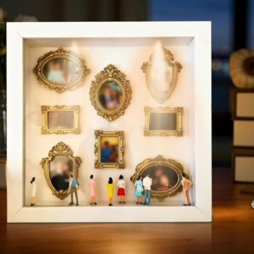 DIY Mini Gold Frames Silhouette Box for Lasting Memories
