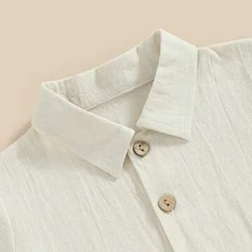 Stylish Cotton Linen Summer Outfit for Toddler Boys