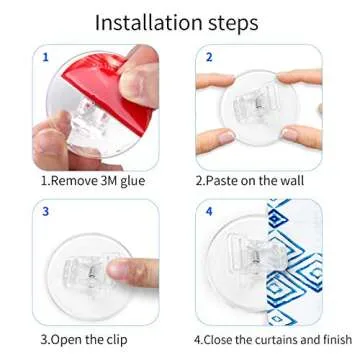 4 Pack Shower Curtain Clips for Windproof Water Control