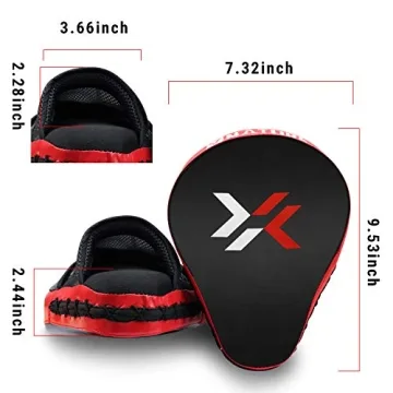 Xnature Curved Boxing Mitts for MMA & Training Enthusiasts