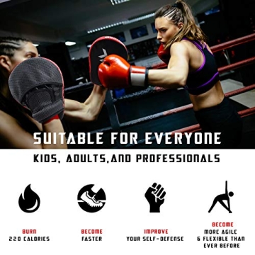 Xnature Curved Boxing Mitts for MMA & Training Enthusiasts