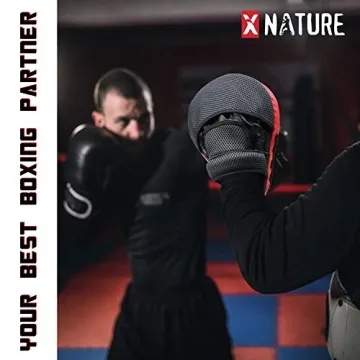 Xnature Curved Boxing Mitts for MMA & Training Enthusiasts