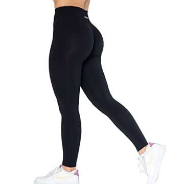 AUROLA Dream Collection Workout Leggings for Women High Waist Seamless Scrunch Athletic Running Gym ...