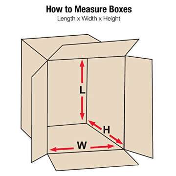 Aviditi 13 x 10 x 6 Corrugated Cardboard Boxes, Medium 13"L x 10"W x 6"H, Pack of 25 | Shipping, Pac...
