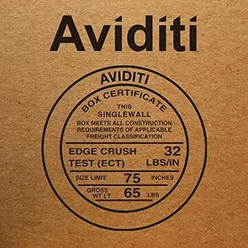 Aviditi 13 x 10 x 6 Corrugated Cardboard Boxes, Medium 13"L x 10"W x 6"H, Pack of 25 | Shipping, Packaging, Moving, Storage Box for Home or Business, Strong Wholesale Bulk Boxes