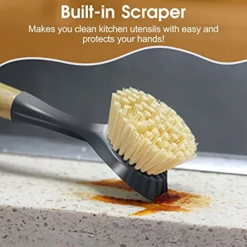 Eco-Friendly Bamboo Dish Brush Set for Modern Kitchens