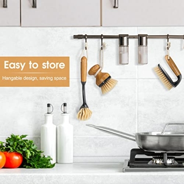 Eco-Friendly Bamboo Dish Brush Set for Modern Kitchens