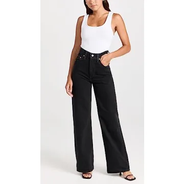 Levi's Women's Ribcage Wide Leg Jeans - Comfortable Chic