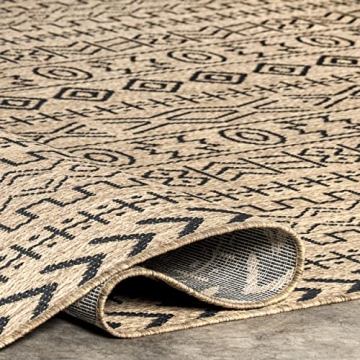 nuLOOM 5' x 8' Outdoor Area Rug, Stylish and Weather Resistant