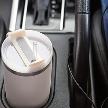 Tumbler With Handle 40 oz and Straw Lid,304 Stainless Steel Water Bottle, Travel Mug Insulated Tumblers Iced for Tea Coffee Gift, large capacity car cup with straw (Grey)