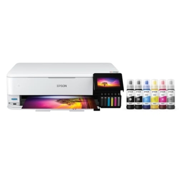 Epson EcoTank Photo ET-8550 Wireless Wide-Format All-in-One Supertank Printer, Scanner, Copier with ...