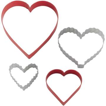 Wilton Nesting Hearts Cookie Cutter Set, 4-Piece