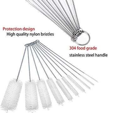 Long Straw Brush Set for Effective Cleaning Solutions