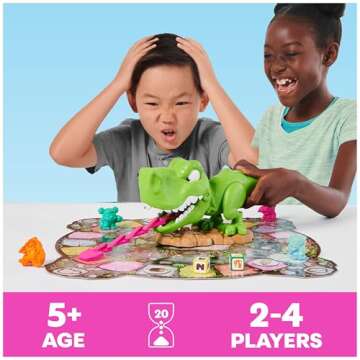 Spin Master Games, Snack-O-Saurus Rex, Interactive Dinosaur Toy for Kids, Board Games for Family Nig...