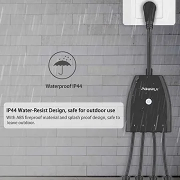 Outdoor Smart Plug, Surge Protector by POWRUI - 4 Outlet Control