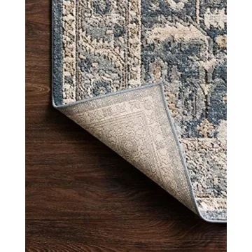 Loloi Teagan Denim Pebble Area Rug Elegant Durable