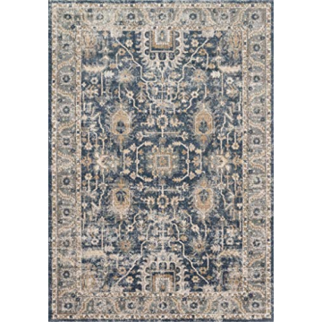 Loloi Teagan Denim Pebble Area Rug Elegant Durable