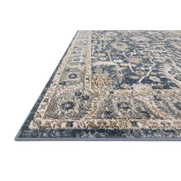 Loloi Teagan Denim Pebble Area Rug Elegant Durable