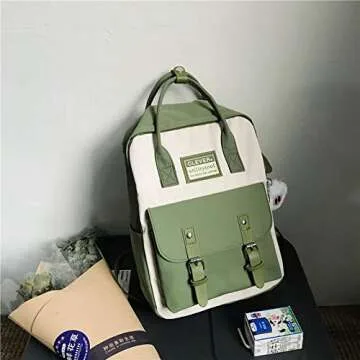 GGOOB Aesthetic Backpack - Cute Kawaii Design for School