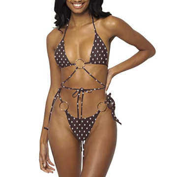Women Halter String Bikini Set Sexy Cheeky Swimwear