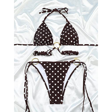Women Halter String Bikini Set Sexy Cheeky Swimwear