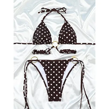 Women Halter String Bikini Set Sexy Cheeky Swimwear