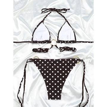 Women Halter String Bikini Set Sexy Cheeky Swimwear