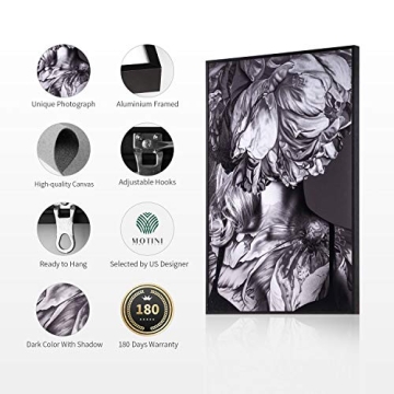 MOTINI Abstract Woman Flower Prints Framed Wall Art