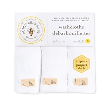 Soft Organic Baby Washcloths from Burt's Bees - 6 Pack