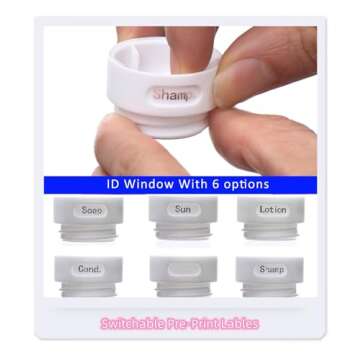 Fullplus Portable Silicone Squeezable Bottles Refillable Cosmetic Gym Containers Travel TSA Approved Tube Set with Shower Lanyard for Shampoo Lotion(3.3 oz,Pack of 4)