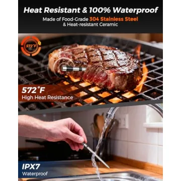 AI Wireless Meat Thermometer with Dual Probes for Precision Cooking