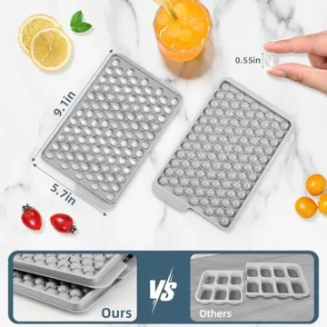 WIBIMEN Mini Ice Cube Trays for Perfect Tiny Ice Balls