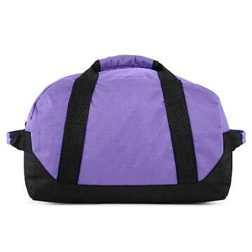 Dalix 14" Purple Small Duffle Bag for Gym & Travel