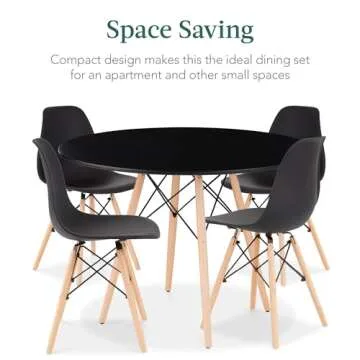 Compact 5-Piece Modern Dining Set for Home & Apartment
