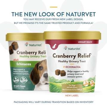 NaturVet – Cranberry Relief Plus Echinacea – Helps Support a Healthy Urinary Tract & Immune Syst...