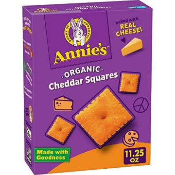 Annie's Organic Original Cheddar Squares: Real Cheese Snack Crackers, 11.25oz