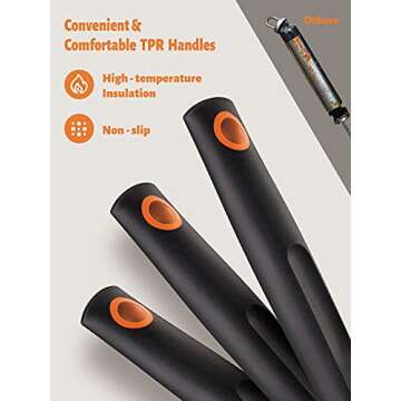 Veken 15 Pc. Grilling Accessories Tools Set with Meat Thermometer, BBQ Accessories Kit with 4-in-1 S...