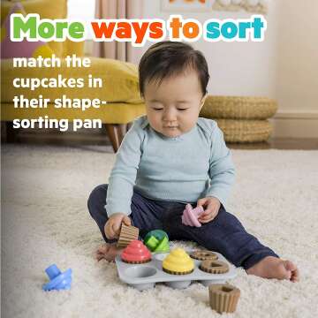 Bright Starts Sweet Cupcakes Shape Sorter Toy